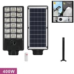 Phare Réverbère Stradale Panneau Solaire 400W Avec Chassis Télécommande 12474