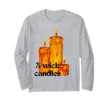 Girls love 3-wick candles black flame candle fant Groovy Long Sleeve T-Shirt