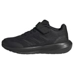 adidas RunFalcon 3.0 Elastic Lace Top Strap Shoes Sneaker, Core Black/Core Black/Core Black, 38 2/3 EU