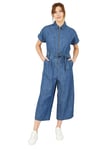 Yumi Chambray Utility Boiler Suit, Blue