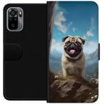 Tegnebogsetui til Xiaomi Redmi Note 10S med Glad Hund motiv