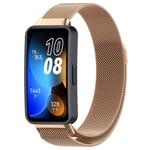 Huawei Band 8 Milanese Klokkerem - Rose gull