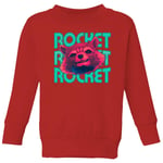 Guardians of the Galaxy Rocket Repeat Kids' Sweatshirt - Red - 3-4 Years