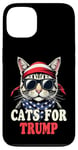 Coque pour iPhone 13 Cats For Trump Funny Pets For Trump Drapeau USA