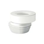 Raccord de wc excentrique 20 mm diam. 100-110, couleur : blanc