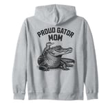 Proud Gator Mom - Funny Mother Kids Alligators Zip Hoodie