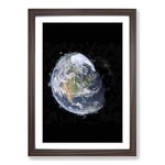 Big Box Art The Beauty of Planet Earth Framed Wall Art Picture Print Ready to Hang, Walnut A2 (62 x 45 cm)