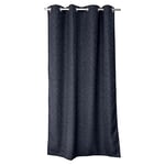 ED ENJOY HOME Rideau Occultant avec Œillets, 140x240cm, Gris Anthracite, Effet chiné, 100% Polyester, Tissu Certifié Oeko-TEX, Collection Natté