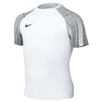 Nike Soccer Jersey Y NK DF Academy Jsy SS, White/Black/Black, DH8369-104, XS