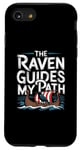 Coque pour iPhone SE (2020) / 7 / 8 Illustration viking nordique The Raven Guides My Path