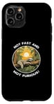 Coque pour iPhone 11 Pro Graphique amusant « Happy Lazy Sloth Not Fast And Not Furious »