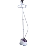 Défroisseur vapeur vertical défroisseur à vêtements 1,8 l 1800 w débit vapeur 30g/min tige telescopique blanc violet - Homcom