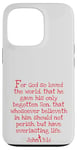 iPhone 13 Pro Kids John 3:16 Whole Verse King James Bible KJV Christian Case