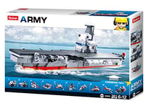 Sluban-Army-10 in 1 Aircraft Carrier(Gift Box Packing) 361pcs, M38-B0662, Multicolore