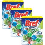 Bref Lot de 3 Powers Activ' Pin ¿ Bloc WC (50g) ¿ Produit Nettoyant Détartrant toilettes