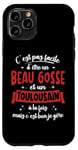 Coque pour iPhone 11 Pro Toulousain Idée Cadeau Humour Anniversaire Beau Gosse