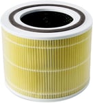 LEVOIT Core 300 Pet Allergy Replacement Filter, 3-in-1 True HEPA, High-Efficiency Activated Carbon, Core300-RF-PA, 1 Pack, Yellow
