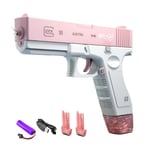 Elektrisk Vattenleksak Automatisk Vattenpistol Leksaker För Barn Sommar Pojkar Flickor Vattenkrig Leksaker Barnpresent Rosa Clip-version Pink clip version