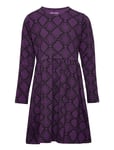 Snakeskin Ls Dress Patterned Mini Rodini