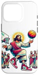 Coque pour iPhone 16 Pro Ballin with the Messiah Rejoignez la communauté Jesus Basketball