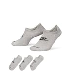 NIKE DN3314-063 Everyday Plus Cushioned Socks Unisex Dk Gray Heather/Black M