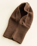 Ull Balaclava Barn, 100% Merino | HVID - Mocha Brun