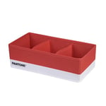 PANTONE™ - Organiseur de rangement et tiroirs peu encombrants, 1 pièce, 3 compartiments à linge et vêtements, organisateur de tiroirs de salle de bain, chambre à coucher, rangements, séparateurs pour