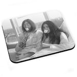 Tapis de souris John lennon yoko ono vintage beattles fleur 70's