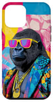 Coque pour iPhone 12 mini Gorilla Fashion, joli pop art coloré