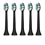 Replacement Toothbrush Heads for Philips Sonicare Standard Black 5pcs