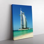 Big Box Art The Burj al Arab Dubai Canvas Wall Art Print Ready to Hang Picture, 76 x 50 cm (30 x 20 Inch), Multi-Coloured