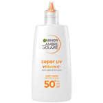 Garnier Ambre Solaire Super UV Vitamin C Facial Fluid for Daily Use SPF 50+ 40ml