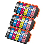 18 Ink Cartridges XL (Set) for Epson Expression Photo XP-15000, XP-8505, XP-8605