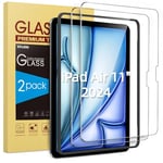 SPARIN 2 Pièces Verre Trempé pour iPad Air 11 Pouces M2 2024,Film de Protecteur pour iPad Air 6ème génération, HD Clair, Anti Rayures, Outil D'alignement Facile