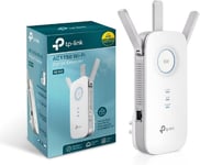 Répéteur WiFi(RE450), Amplificateur WiFi AC1750, WiFi Extender, WiFi Booster, 1 Port Ethernet, couvre jusqu'à 140¿, Compatible avec toutes les box internet, jusqu'à 140m²|20 appareils