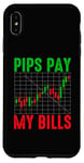 Coque pour iPhone XS Max Funny Trading Trader Humour Pips Pay My Bills