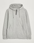 C.P. Company Diagonal Raised Fleece Full Zip Goggle Hoodie Grey