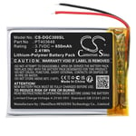 Batterie Li-Polymer 3.7V 650mAh type PT403648 Pour DENON AH-GC30