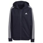 adidas Essentials 3-stripes French Terry Regular Full-zip Hoodie adult IC9918