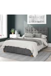 Sinatra Upholstered Ottoman Storage Bed, Firenze Velour Fabric