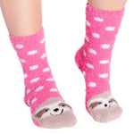 PJ Salvage Strumpor Animal Fun Socks Rosa Mönstrad polyester One Size