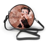 Sac à Main Rond pour téléphone Portable Be-Tty Bo-OP Sac à bandoulière Rond Sac à bandoulière à glissière Sac à bandoulière adapté pour l'étude de Voyage de Travail ou Les Loisirs