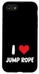 Coque pour iPhone SE (2020) / 7 / 8 I Love Jump Rope - Cœur - Jumping Jumping