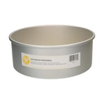 Wilton Decorator Preferred Moule à Gâteau Ronde Ø CM 25 x 10 H, Moule Professionnel Extra Profond, Matériau: Aluminium Anodisé Résiste, Gris