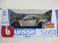 MINIATURE PORSCHE 911 GT2 RS B BURAGO 1/43° GRISE