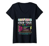 Womens Cafeteria Crew Tour Lunch Lady Dream Team Back To School V-Neck T-Shirt