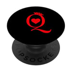 Jeu de cartes à jouer Queen Of Hearts King Of Hearts PopSockets PopGrip Adhésif