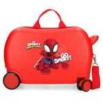 Marvel Joumma Go Spidey Valise Enfant Rouge 45 x 31 x 20 cm Rigide ABS 24,6 L 1,8 kg 4 Roues Bagage Main, Rouge, Valise pour Enfant