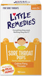 Little Remedies Sore Throat Pops with Real Honey for Kids 3+ | Soothing Pops... 