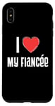 Coque pour iPhone XS Max Coeur Rouge Famille Assortie Couple I Love my Fiancée